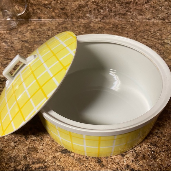 Yellow Plaid from Tastesetter Collection Set of 5, Mid-Century Vintage - Picture 10 of 15